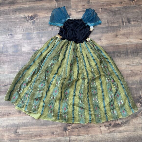 Disney Princess Anna Girls Costume Dress Frozen Halloween Dress Up Size ? - Picture 2 of 8